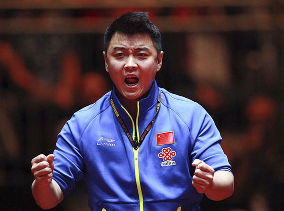 中国乒乓球队力克韩国乒乓球队，王皓高光表现